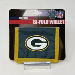 Green Bay Packers NFL Bi-Fold Wallet Nylon New w/ Tags Licensed